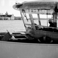 Venice-A view of S. Giorgio Maggiore island, black & white landscape photo