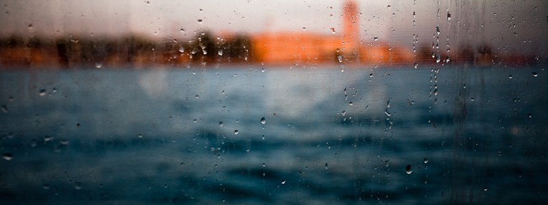 Venice-winter sunset light on the lagoon, color landscape photo