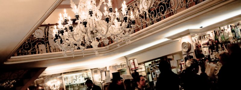 Venice - Caffè Lavena in St. Mark's square, color landscape photo